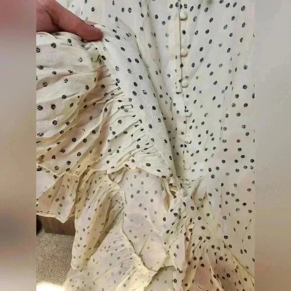 Rails Frida Speckled Dot Midi Flouce Dress Size Large Women's - Picture 11 of 14